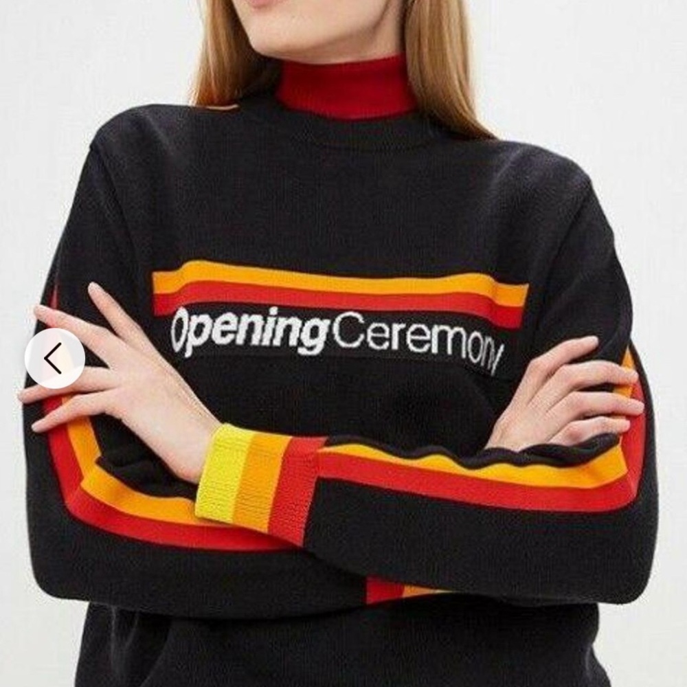 Opening Ceremony unisex Black and Red Jumper